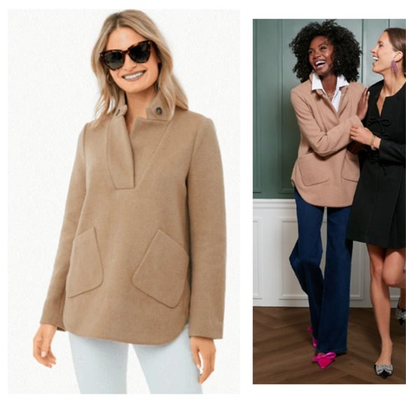 Tuckernuck Jackets & Blazers - Tuckernuck | NEW Emerson Wool Equestrian Popover Jacket in Camel Size M